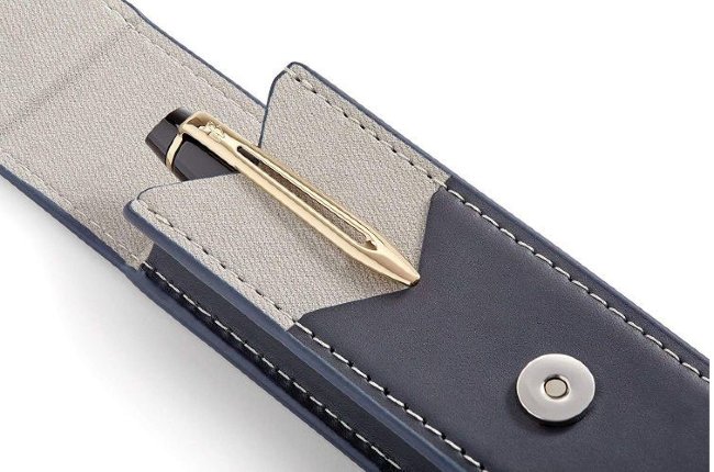 Набор: Перьевая ручка Waterman Expert Black Laque GT, чехол, подарочная коробка Набор: Перьевая ручка Waterman Expert Black Laque GT, чехол, подарочная коробка