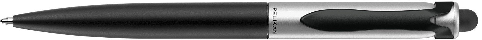 Ручка шариковая Pelikan Stola 2, черный матовый/серебристый матовый, подарочная коробка
