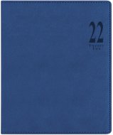 Еженедельник Letts Milano A4, белые страницы, датированный, синий
