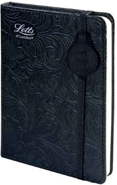 Еженедельник LETTS BAROQUE, А6, черный Еженедельник LETTS BAROQUE, А6, черный