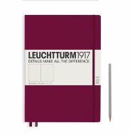 Записная книжка Leuchtturm Master Slim А4+ (нелинованная), 123 стр., твердая обложка, винный