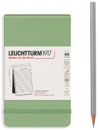 Блокнот Leuchtturm Reporter Notepad Pocket (в линейку), 188 стр., твердая обложка, пастельный зеленый