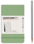 Блокнот Leuchtturm Reporter Notepad Pocket (в линейку), 188 стр., твердая обложка, пастельный зеленый