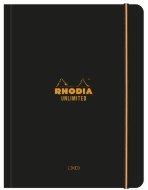 Записная книжка Rhodia Unlimited в мягкой обложке, A5+, линейка, 80 г, черный