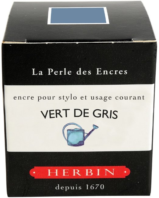 Чернила в банке Herbin, 30 мл, Vert de gris Зелено-серый Чернила в банке Herbin, 30 мл, Vert de gris Зелено-серый