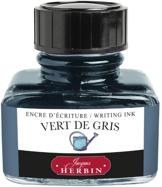 Чернила в банке Herbin, 30 мл, Vert de gris Зелено-серый Чернила в банке Herbin, 30 мл, Vert de gris Зелено-серый