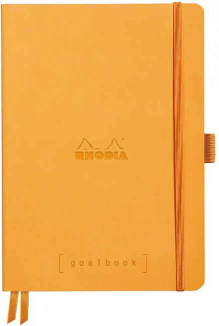 Записная книжка Rhodiarama Goalbook в мягкой обложке, A5, точка, 90 г, Orange Светло-оранжевый Записная книжка Rhodiarama Goalbook в мягкой обложке, A5, точка, 90 г, Orange Светло-оранжевый