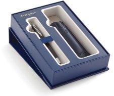 Набор: Шариковая ручка Waterman Hemisphere Matte Black CT, чехол, подарочная коробка