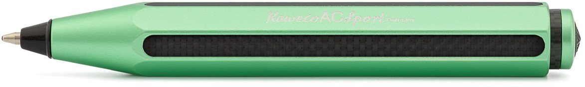 Ручка шариковая AC Sport 1мм зелёный корпус c черными вставками