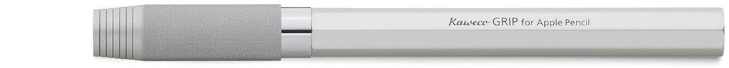 Корпус GRIP для стилуса Apple Pencil серебристый в жестяном футляре