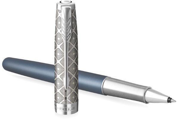 Ручка роллер Parker Sonnet Premium T537 Metal Blue CT F черные чернила Ручка роллер Parker Sonnet Premium T537 Metal Blue CT F черные чернила