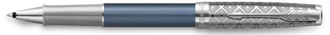 Ручка роллер Parker Sonnet Premium T537 Metal Blue CT F черные чернила Ручка роллер Parker Sonnet Premium T537 Metal Blue CT F черные чернила