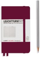 Записная книжка Leuchtturm A6 (в клетку), 187 стр., твердая обложка, винная