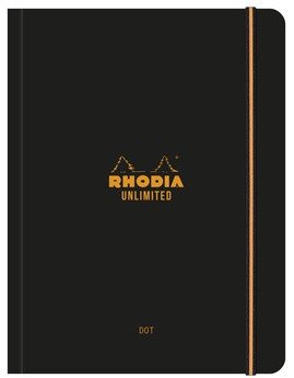 Записная книжка Rhodia Unlimited в мягкой обложке, A5+, точка, 80 г, черный Записная книжка Rhodia Unlimited в мягкой обложке, A5+, точка, 80 г, черный