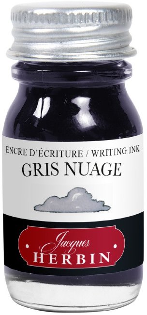 Чернила в банке Herbin, 10 мл, Gris nuage Светло-серый Чернила в банке Herbin, 10 мл, Gris nuage Светло-серый