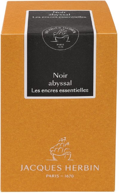Чернила в банке Herbin Prestige, 50 мл, Noir abyssal Черный