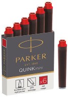 Картридж Parker Quink Z17 Mini чернила для ручек перьевых, красный (6шт)