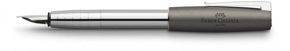 Перьевая ручка Graf von Faber-Castell Loom Metalic M, B, EF, серый