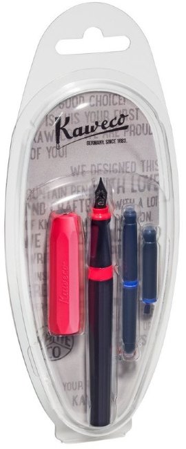 Ручка перьевая PERKEO Bad Taste M 0.9мм черный корпус с розовыми вставками и колпачком Ручка перьевая PERKEO Bad Taste M 0.9мм черный корпус с розовыми вставками и колпачком