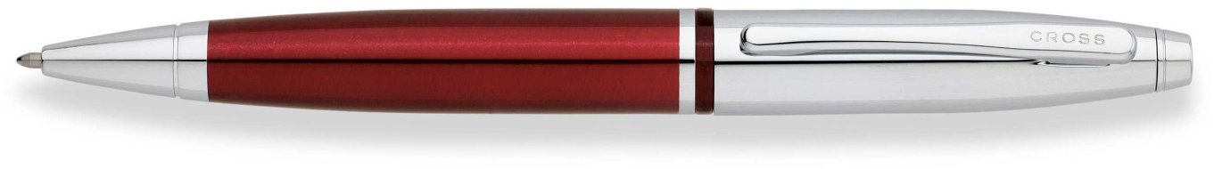 Шариковая ручка Cross Calais, Chrome/Red