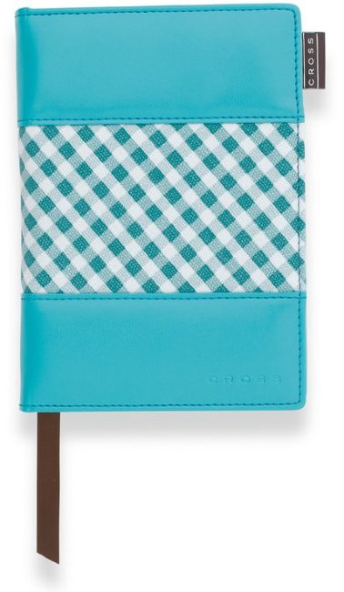 Записная книжка Cross Gingham, с ручкой, голубой