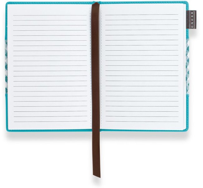 Записная книжка Cross Gingham, с ручкой, голубой