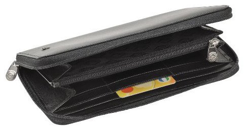 Портмоне Visconti на молнии с отделением для документов, черный Портмоне Visconti на молнии с отделением для документов, черный