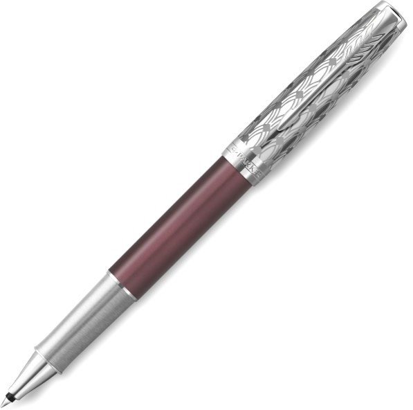 Ручка роллер Parker Sonnet Premium T537 Metal Red CT F черные чернила Ручка роллер Parker Sonnet Premium T537 Metal Red CT F черные чернила