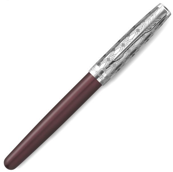 Ручка роллер Parker Sonnet Premium T537 Metal Red CT F черные чернила Ручка роллер Parker Sonnet Premium T537 Metal Red CT F черные чернила