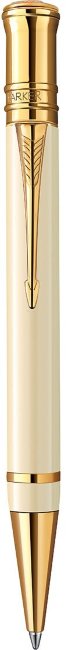 Шариковая ручка Parker Duofold Historical Colors International K74, White Ivorine GT