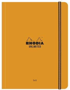 Записная книжка Rhodia Unlimited в мягкой обложке, A5+, клетка, 80 г, оранжевый Записная книжка Rhodia Unlimited в мягкой обложке, A5+, клетка, 80 г, оранжевый