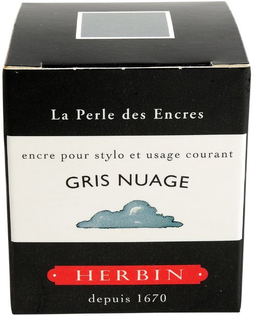 Чернила в банке Herbin, 30 мл, Gris nuage Светло-серый Чернила в банке Herbin, 30 мл, Gris nuage Светло-серый