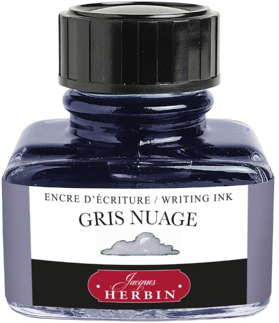 Чернила в банке Herbin, 30 мл, Gris nuage Светло-серый Чернила в банке Herbin, 30 мл, Gris nuage Светло-серый