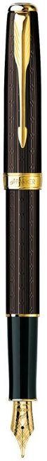 Перьевая ручка Parker Sonnet Chiselled F550, Chocolate GT