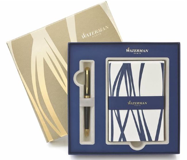 Подарочный набор Waterman Hemisphere (ручка шариковая Hemisphere Black GT, 10 открыток) Подарочный набор Waterman Hemisphere (ручка шариковая Hemisphere Black GT, 10 открыток)