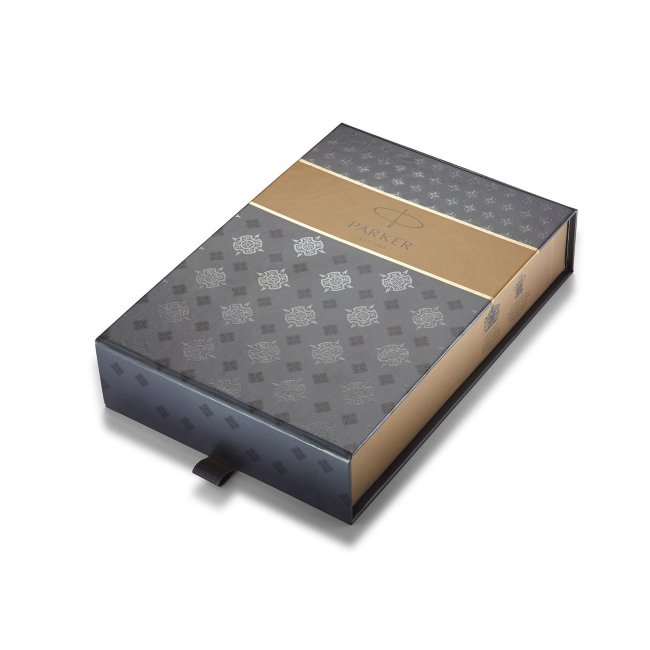 Подарочный набор: ручка 5й пишущий узел Parker Ingenuity L Black Rubber CT F + чехол для ручки Подарочный набор: ручка 5й пишущий узел Parker Ingenuity L Black Rubber CT F + чехол для ручки