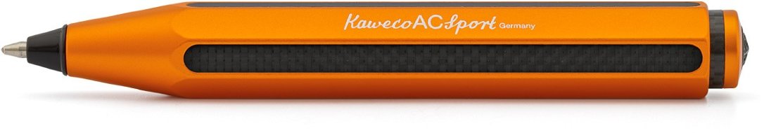 Ручка шариковая AC Sport 1мм оранжевый корпус c черными вставками