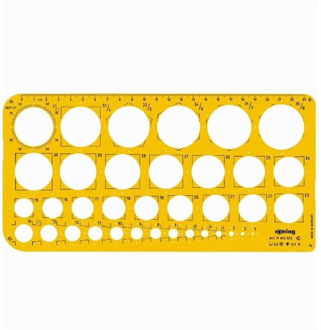 Шаблон чертежный Rotring S0221691 Шаблон чертежный Rotring S0221691