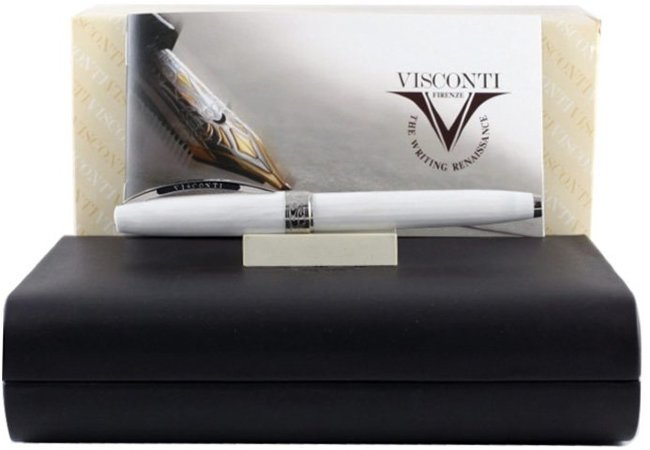 Перьевая ручка Visconti Michelangelo Venus tribute to Botticelli, White Marble PT