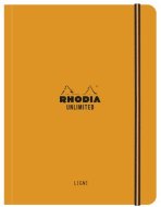 Записная книжка Rhodia Unlimited в мягкой обложке, A5+, линейка, 80 г, оранжевый