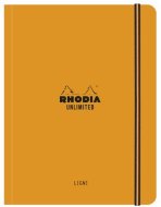 Записная книжка Rhodia Unlimited в мягкой обложке, A5+, линейка, 80 г, оранжевый