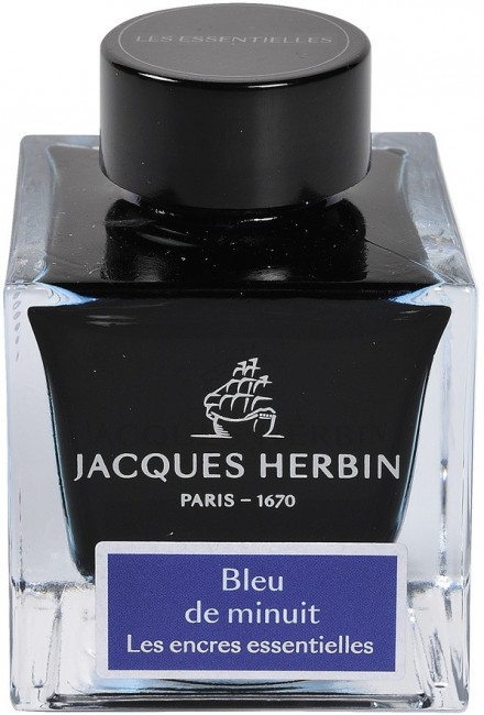 Чернила в банке Herbin Prestige, 50 мл, Bleu de minuit Синий Чернила в банке Herbin Prestige, 50 мл, Bleu de minuit Синий