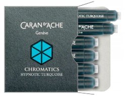 Картриджи Caran d'Ache Chromatics Hypnotic Turquoise для перьевых ручек (6шт)