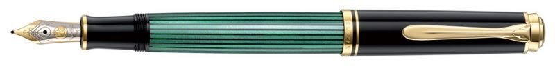 Перьевая ручка Pelikan Souveraen M 400, Black-Green GT