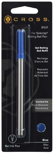  Стержень для ручки-роллера Cross стандартный, средний, синий