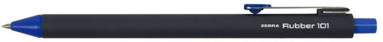 Ручки шариковые Zebra RUBBER 101 0.7мм, синие чернила (12 штук)