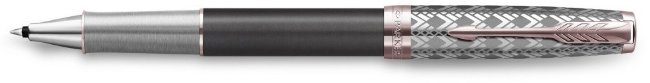 Ручка роллер Parker Sonnet Premium T537 Metal Grey PGT F черные чернила