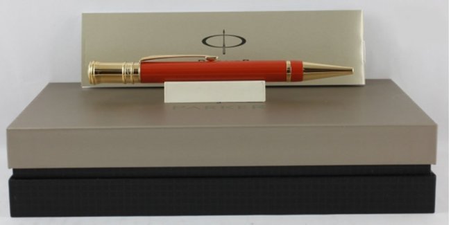 Шариковая ручка Parker Duofold Historical Colors International K74, Big Red GT Шариковая ручка Parker Duofold Historical Colors International K74, Big Red GT
