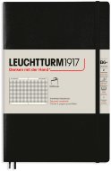 Записная книжка Leuchtturm Paperback В6+ (в клетку), 123 стр., мягкая обложка, черная