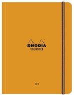 Записная книжка Rhodia Unlimited в мягкой обложке, A5+, точка, 80 г, оранжевый